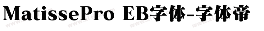 MatissePro EB字体字体转换